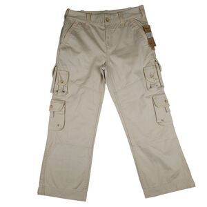 Vintage Lauren Jeans Co. Women's Cargo Utility 26" Cropped Pants Khaki Size 8